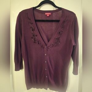 Merona Women's Deep Purple Cardigan